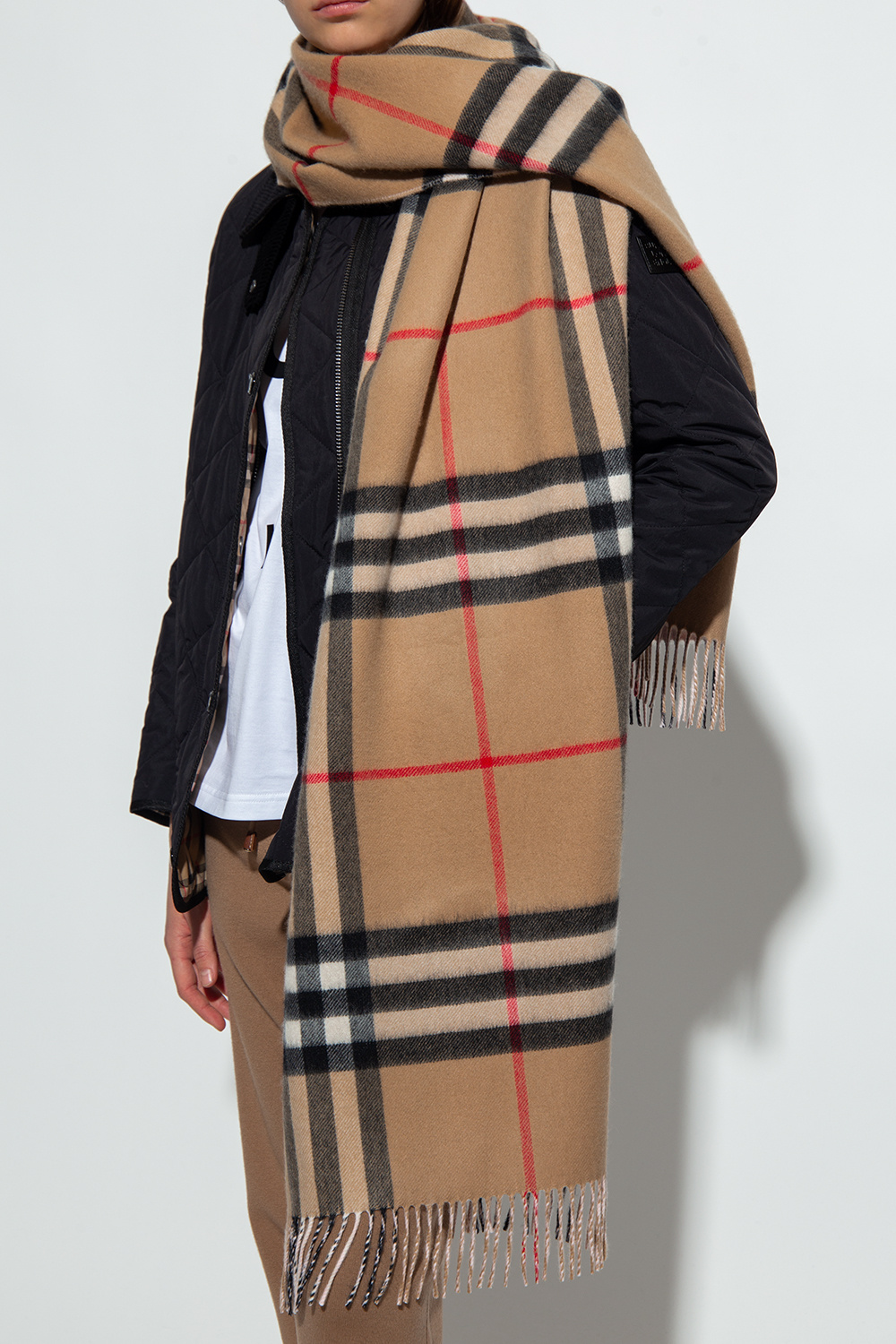 Burberry 100 shop cashmere scarf kit